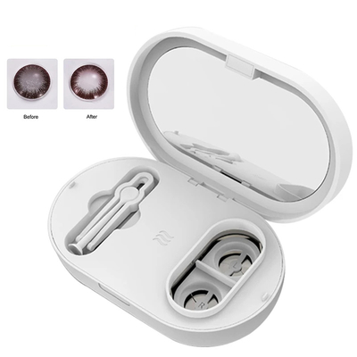 2022 Hotel Stylish Battery Operated Small Ultrasonic Cleaner For Contact Lens, Color Lens Cleaning Box